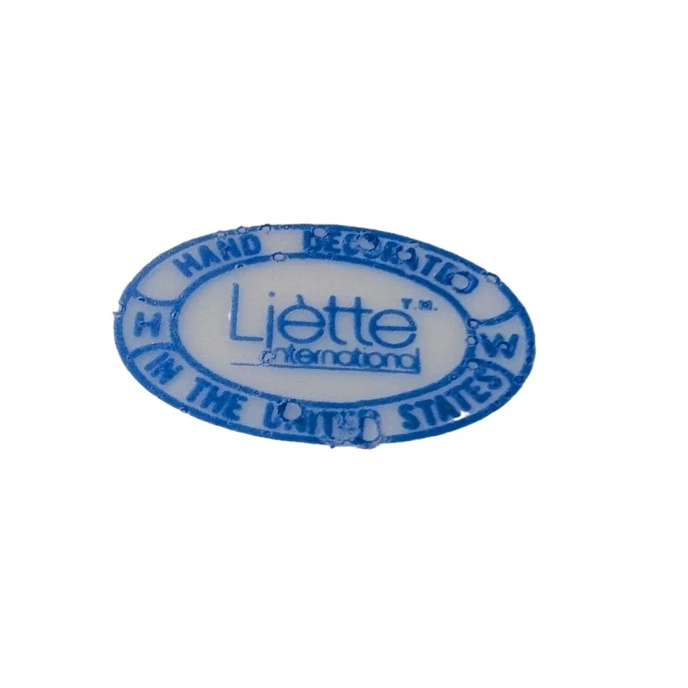 Liette Int‎ Wine Bottle Coaster and Stopper Hand Decorated Porcelain Golf Scene